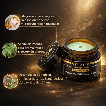 VYRALIS – Crema de CBD y Magnesio | Recovery Ritual